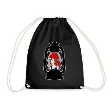 Black Forest Bollenhut Black Forest Girl - Drawstring Bag - black - Front