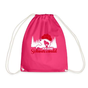 Schwarzwaldmädel Schwarzwald - Turnbeutel - Fuchsia - Vorne