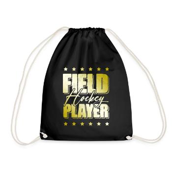 Field hockey players - Drawstring Bag - black - Front