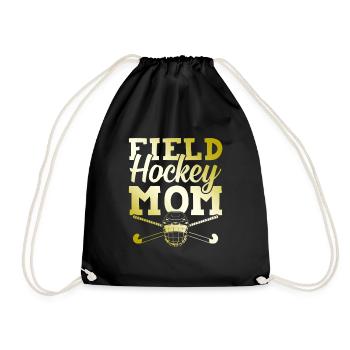 feldhockey mama - Turnbeutel - Schwarz - Vorne