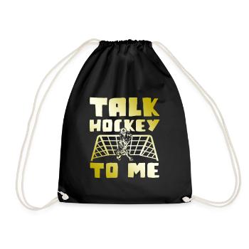 feldhockey sport - Turnbeutel - Schwarz - Vorne