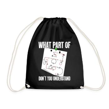 Don't you understand aerobatic Aresti figures - Drawstring Bag - black - Front