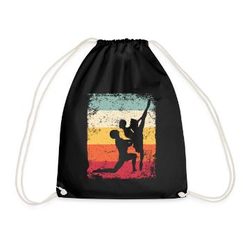 Ballet Dance Couple Ballerine Vintage - Sac de sport léger - noir - Devant