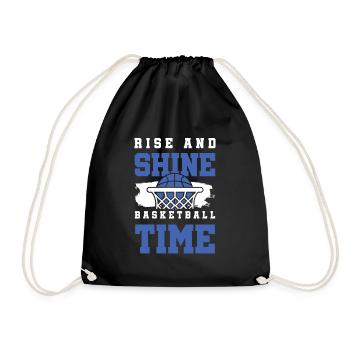shine basketball - Turnbeutel - Schwarz - Vorne