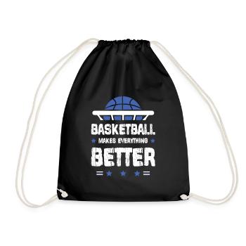 Basketball Sport - Drawstring Bag - black - Front