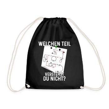 Kunstflug Aresti Figuren Rc Pilot - Turnbeutel - Schwarz - Vorne