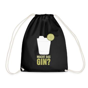 Macht das Gin? - Turnbeutel - Schwarz - Vorne