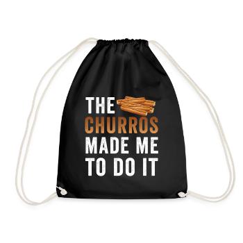 Les churros m’ont donné envie de churro - Sac de sport léger - noir - Devant