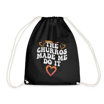 Les churros m’ont donné envie de churro - Sac de sport léger - noir - Devant