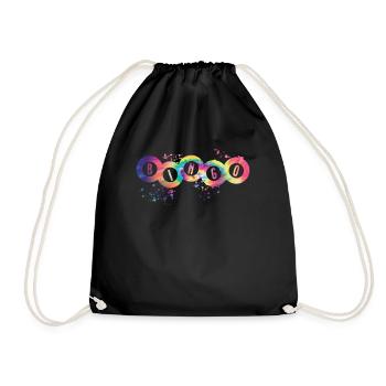 Bingo Bälle Farbsprotzer Frauen Männer Bingo - Turnbeutel - Schwarz - Vorne
