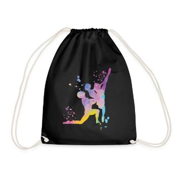 Ballet Danse Couple Femme Ballerine - Sac de sport léger - noir - Devant