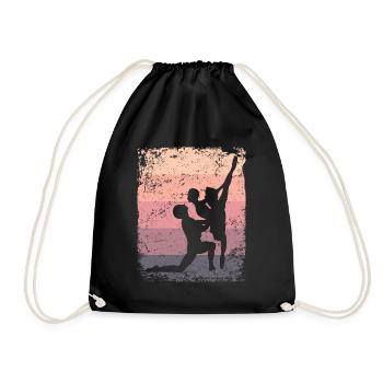Ballet Dance Couple Ballerine Vintage - Sac de sport léger - noir - Devant