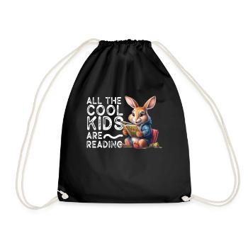 Alle Coolen Kids Lesen Lehrer - Turnbeutel - Schwarz - Vorne