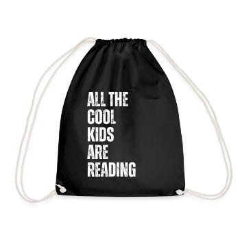 Alle Coolen Kids Lesen Lehrer - Turnbeutel - Schwarz - Vorne