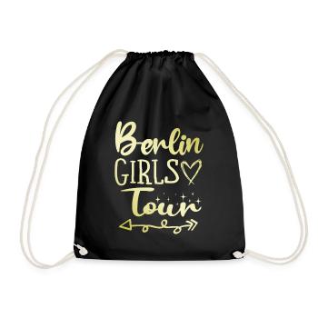 Berlin Girls Tour - Drawstring Bag - black - Front