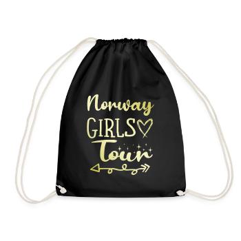 Tournée des filles de Norvège - Sac de sport léger - noir - Devant