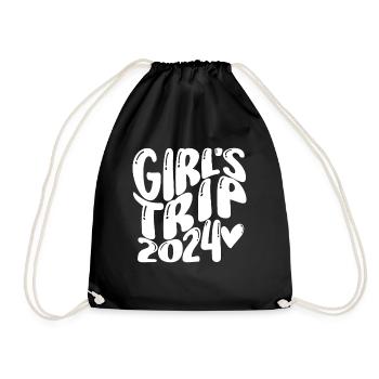 Week-end des filles Voyage Femmes Filles 2024 - Sac de sport léger - noir - Devant