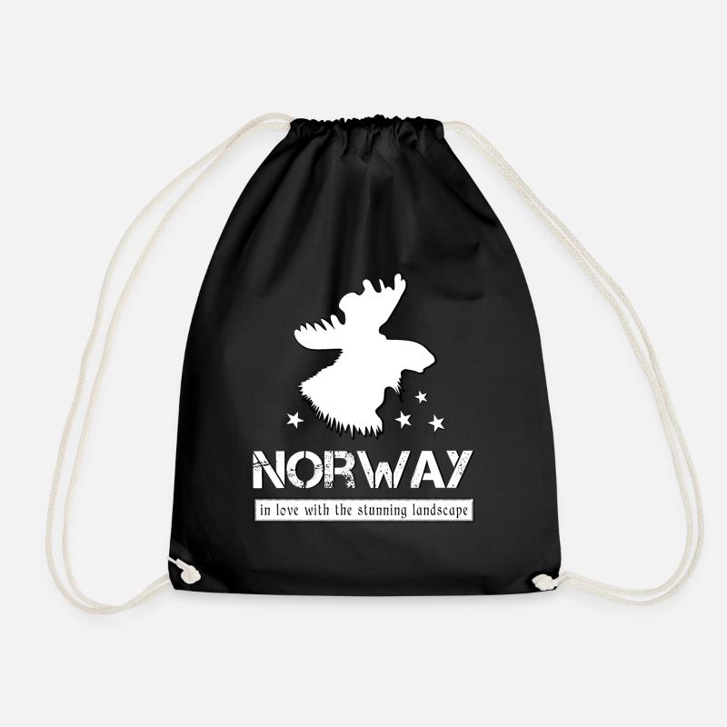 Norway norge - Turnbeutel - Schwarz