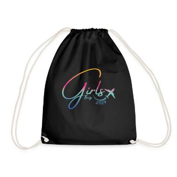 Week-end des filles Voyage Femmes Filles 2024 - Sac de sport léger - noir - Devant