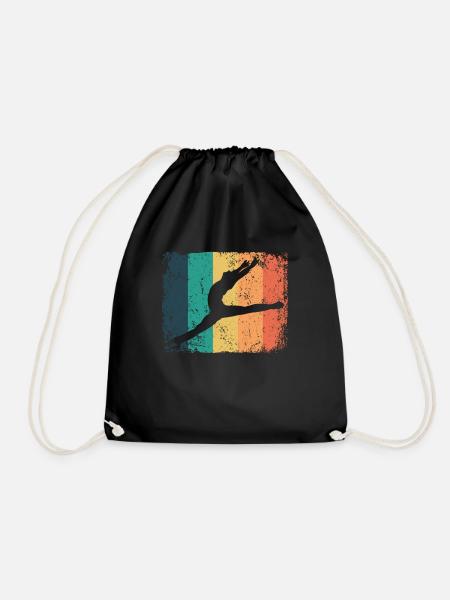 Ballett Tänzer Vintage Mann Ballerino - Turnbeutel - Schwarz