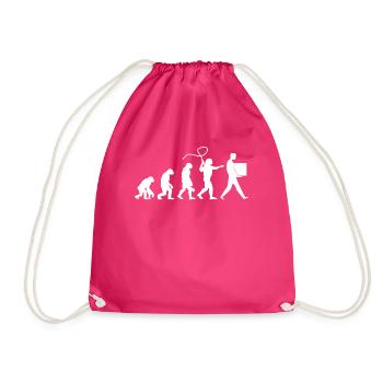 Paketzusteller Postbote Paketbote - Turnbeutel - Fuchsia - Vorne