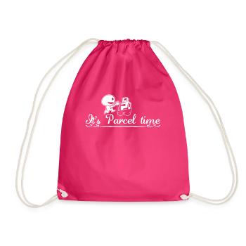 Paketbote Paketzusteller Postbote - Turnbeutel - Fuchsia - Vorne