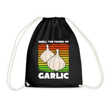 Odeur d’ail - Sac de sport léger - noir - Devant