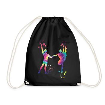 Ballet Danse Couple Femme Ballerine - Sac de sport léger - noir - Devant