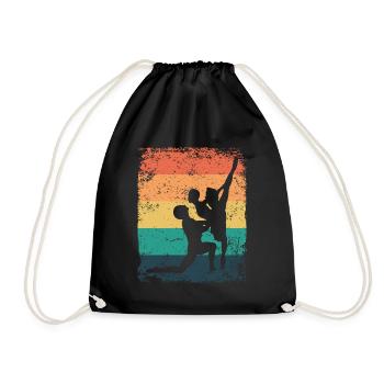 Ballet Dance Couple Ballerine Vintage - Sac de sport léger - noir - Devant