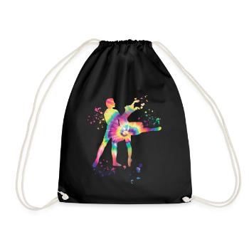 Ballet Danse Couple Femme Ballerine - Sac de sport léger - noir - Devant