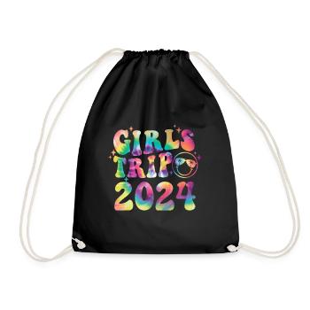 Week-end des filles Voyage Femmes Filles 2024 - Sac de sport léger - noir - Devant