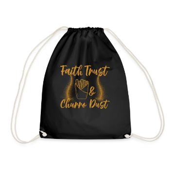 Foi, confiance et churro-poussière-churros - Sac de sport léger - noir - Devant