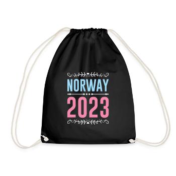 Norway 2023 - Turnbeutel - Schwarz - Vorne