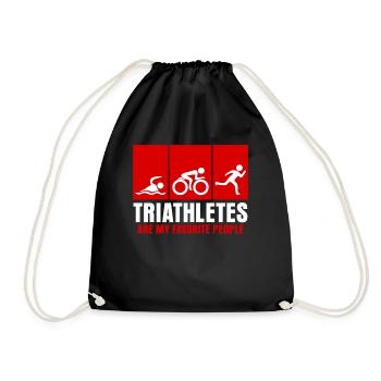Triathlon Slogan Triathlètes Triathlète - Sac de sport léger - noir - Devant