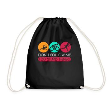 Triathlon Triathlètes Drôles Triathlète - Sac de sport léger - noir - Devant
