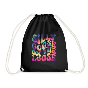 The stupid goose at large - Drawstring Bag - black - Front
