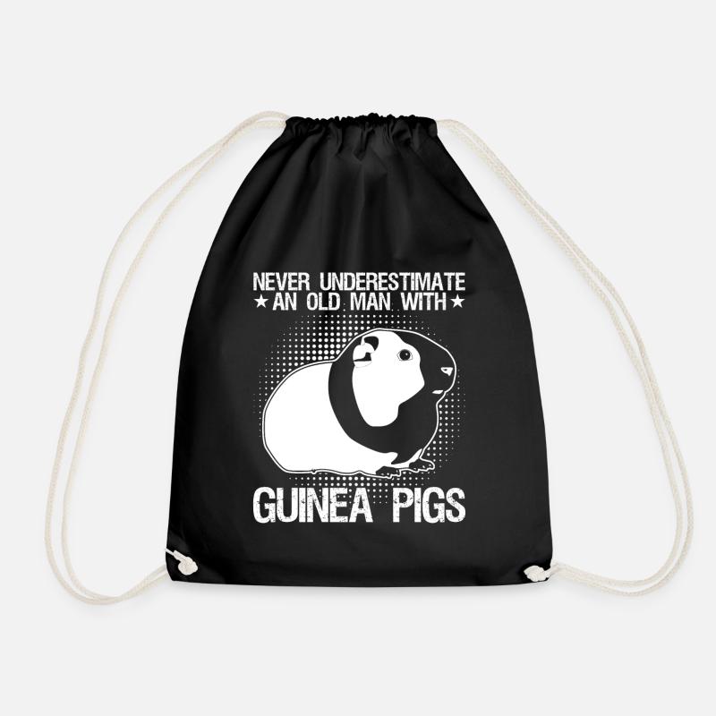 Guinea Pig Guinea Pigs - Drawstring Bag - black