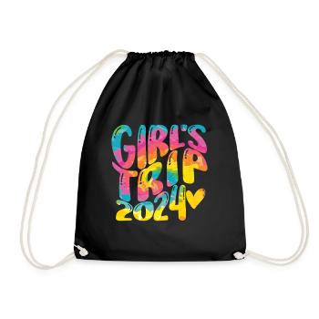 Week-end des filles Voyage Femmes Filles 2024 - Sac de sport léger - noir - Devant