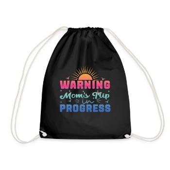 Avertissement mamans Trip In Progress - Sac de sport léger - noir - Devant