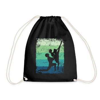 Ballet Dance Couple Ballerine Vintage - Sac de sport léger - noir - Devant