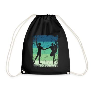 Ballet Dance Couple Ballerine Vintage - Sac de sport léger - noir - Devant
