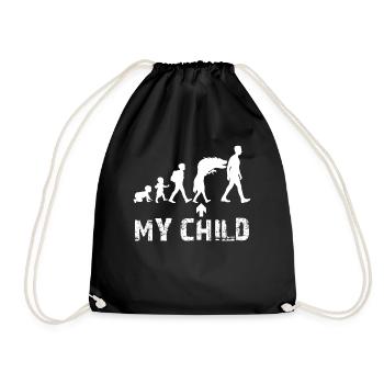 Parents Puberté Mère Père - Sac de sport léger - noir - Devant