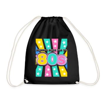 1980 Disco 80s Party 80s - Drawstring Bag - black - Front