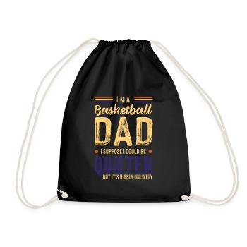 Basketball Daddy - Drawstring Bag - black - Front