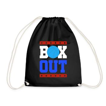 Basketball Sport Slogan - Drawstring Bag - black - Front