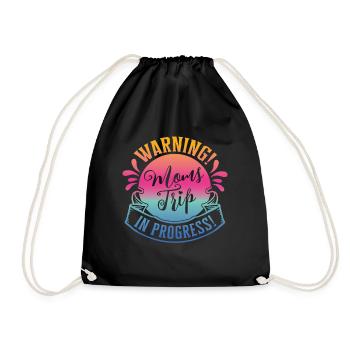 Avertissement mamans Trip In Progress - Sac de sport léger - noir - Devant