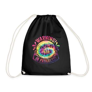 Avertissement mamans Trip In Progress - Sac de sport léger - noir - Devant