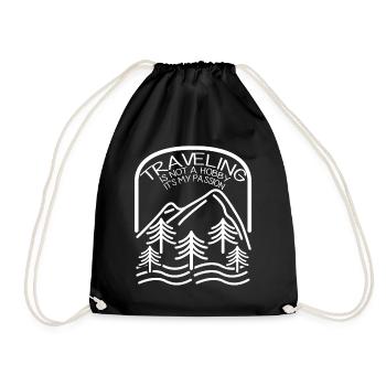 Randonnée Vacances Voyage Voyage Tour du Monde - Sac de sport léger - noir - Devant