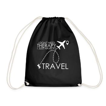 Vacances, voyages, voyages, city trip - Sac de sport léger - noir - Devant
