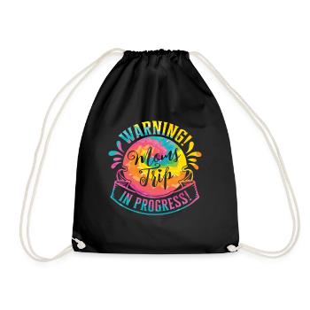 Avertissement mamans Trip In Progress - Sac de sport léger - noir - Devant